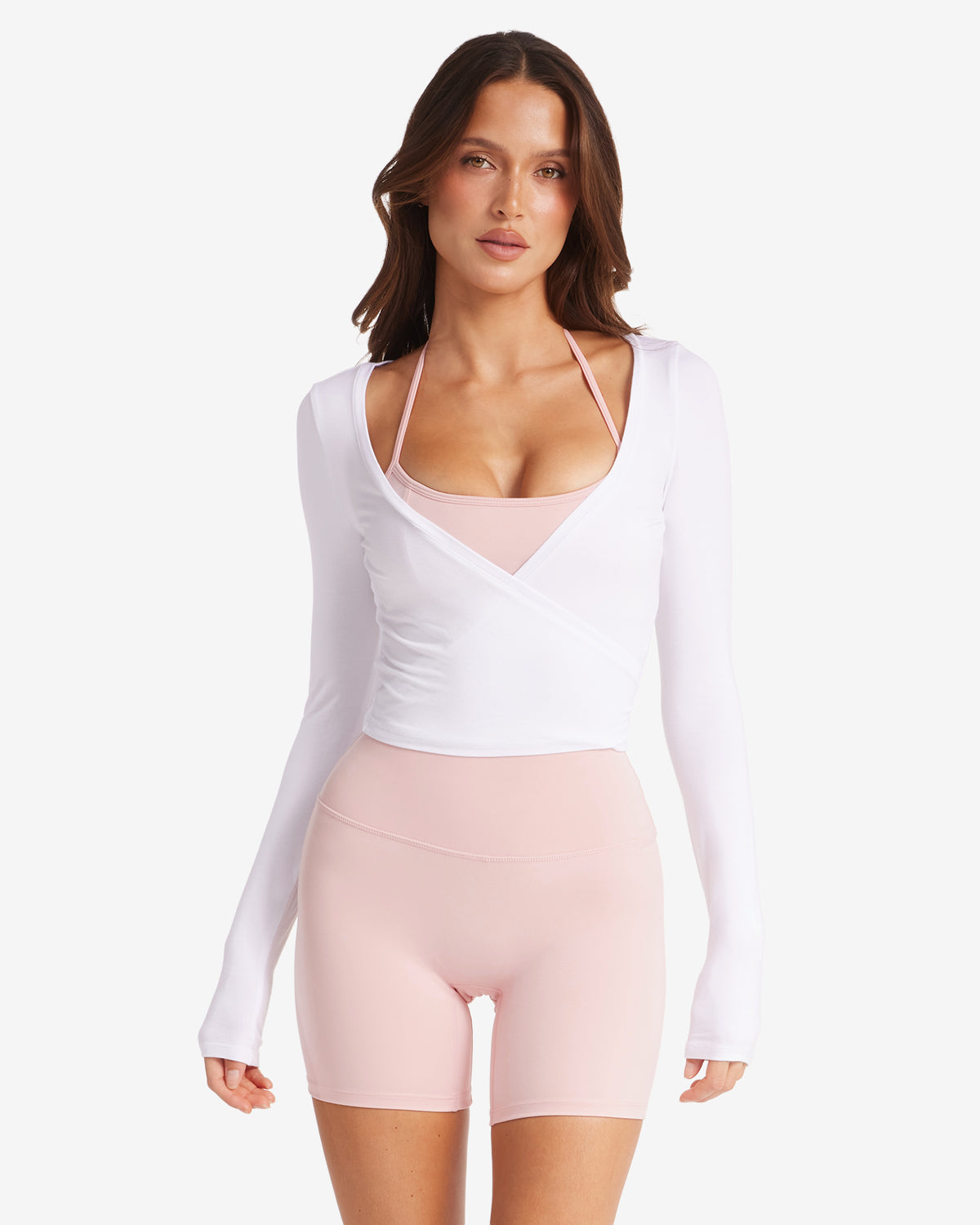 Ballet Wrap Top β White | Fitpulse Gear
