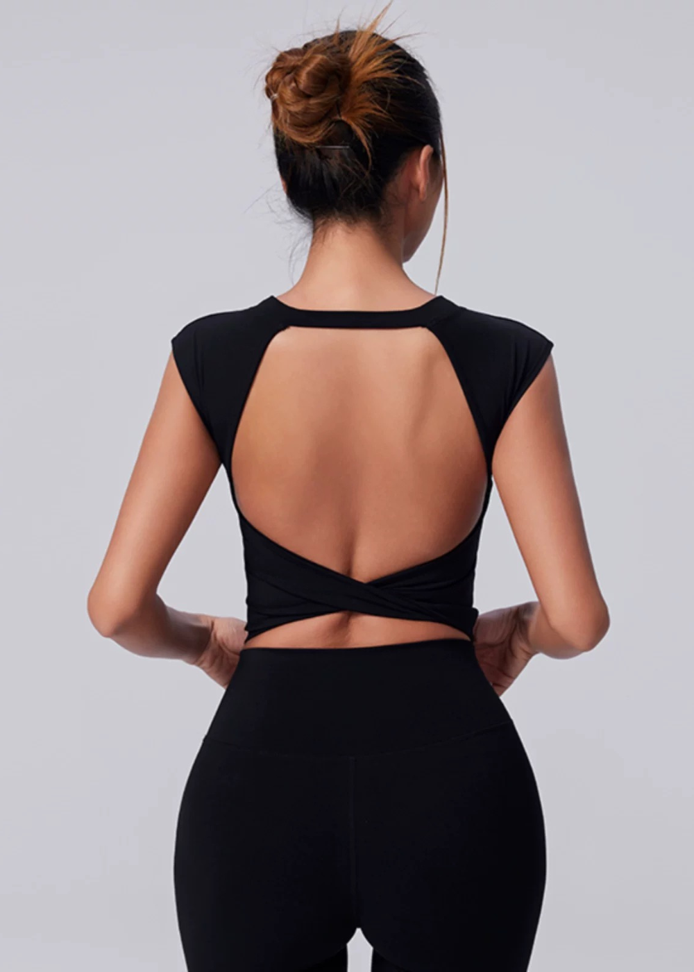 Knot T-Shirt with Built-in Bra | Fitpulse Gear