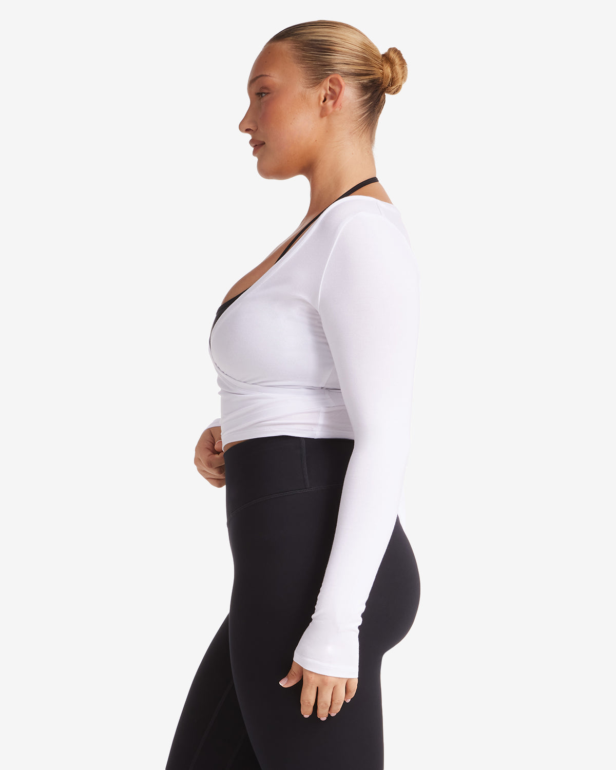 Ballet Wrap Top β White | Fitpulse Gear