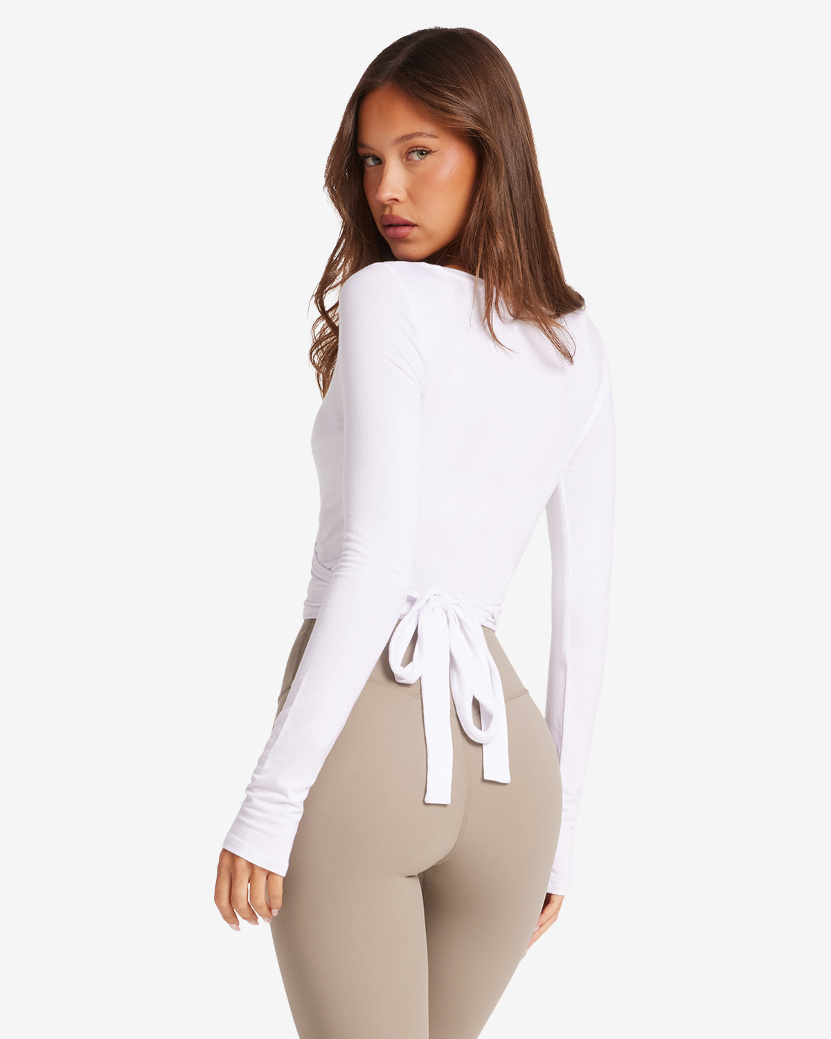 Ballet Wrap Top β White | Fitpulse Gear