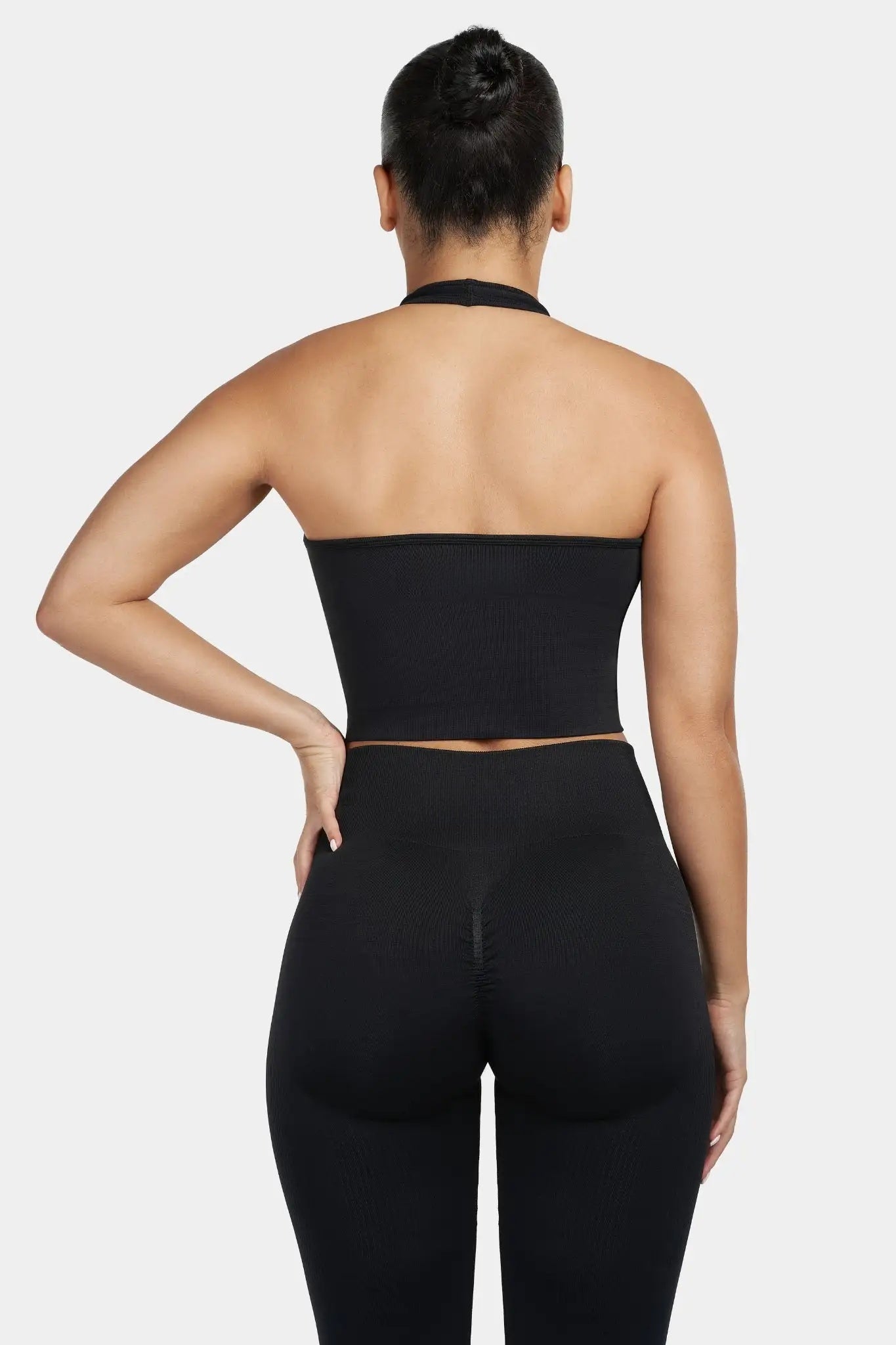 Sculpting Halterneck Top β Black | Fitpulse Gear