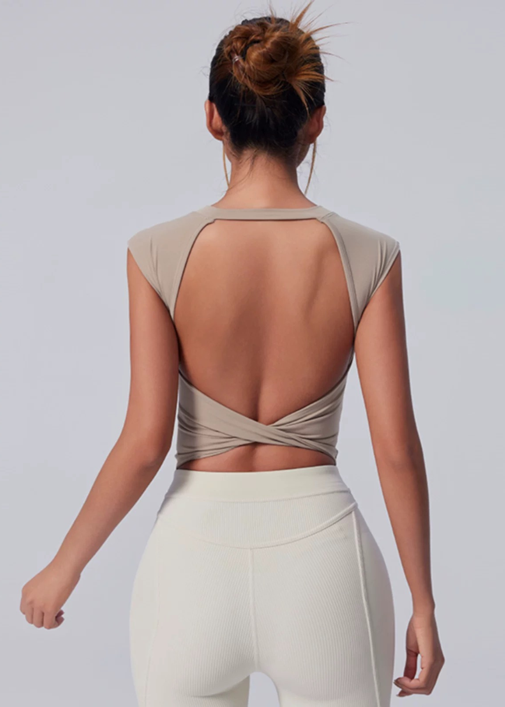 Knot T-Shirt with Built-in Bra | Fitpulse Gear
