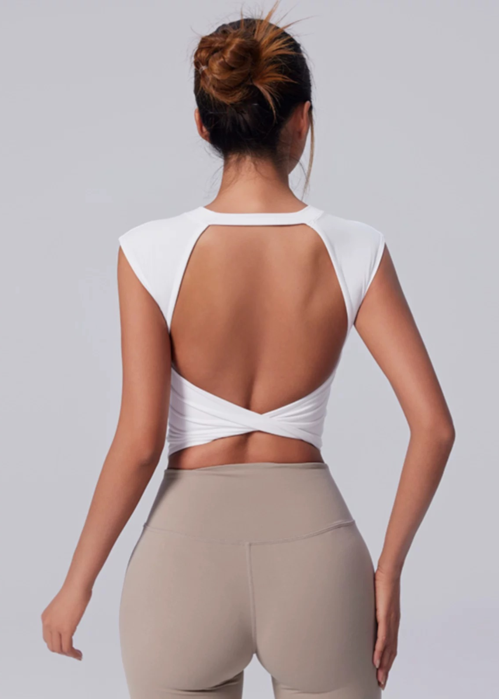 Knot T-Shirt with Built-in Bra | Fitpulse Gear