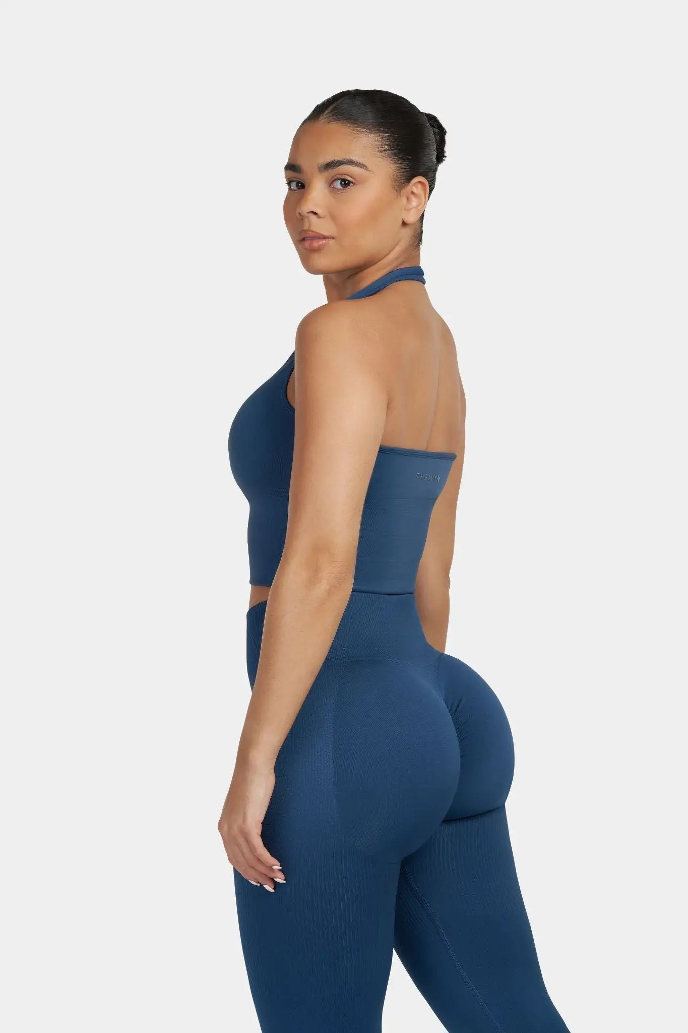 Sculpting Halterneck Top β Deep Sea | Fitpulse Gear