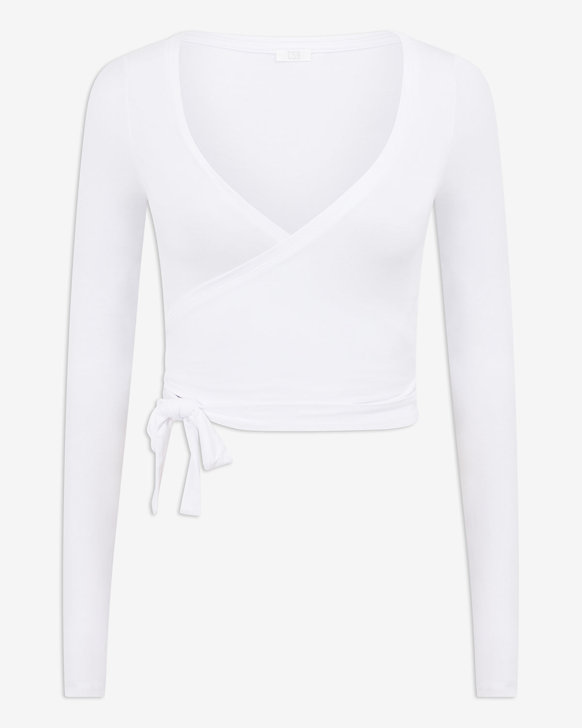 Ballet Wrap Top β White | Fitpulse Gear