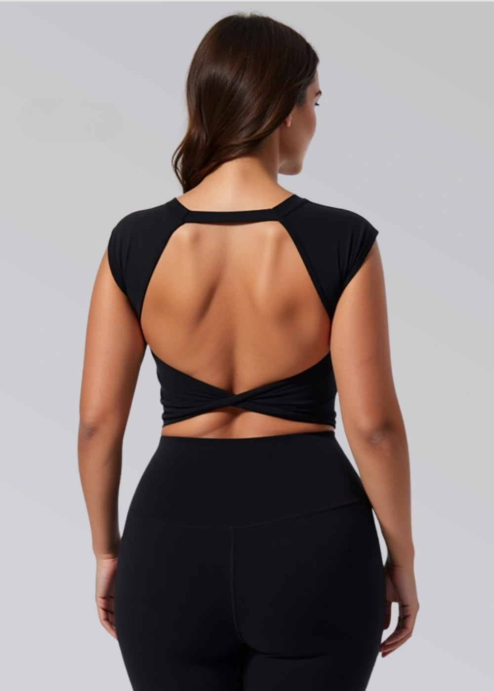 Knot T-Shirt with Built-in Bra | Fitpulse Gear